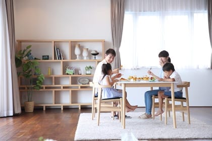 4人家族が快適に暮らせる一戸建ての広さや間取りは？
