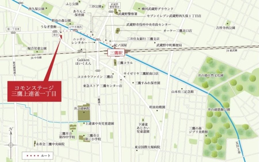 コモンステージ三鷹上連雀一丁目（宅地）