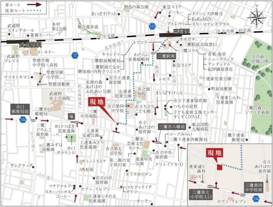 コモンステージ三鷹上連雀4丁目（宅地）
