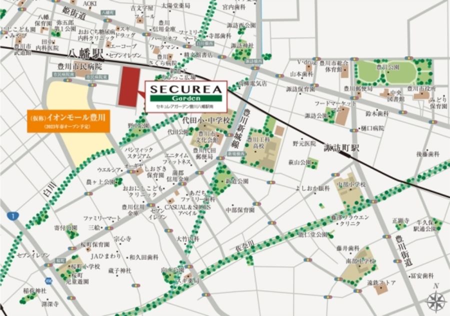 セキュレアガーデン豊川八幡駅南　(分譲住宅)