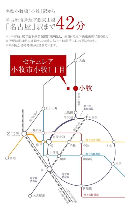セキュレア小牧市小牧1丁目 (建築条件付宅地分譲)