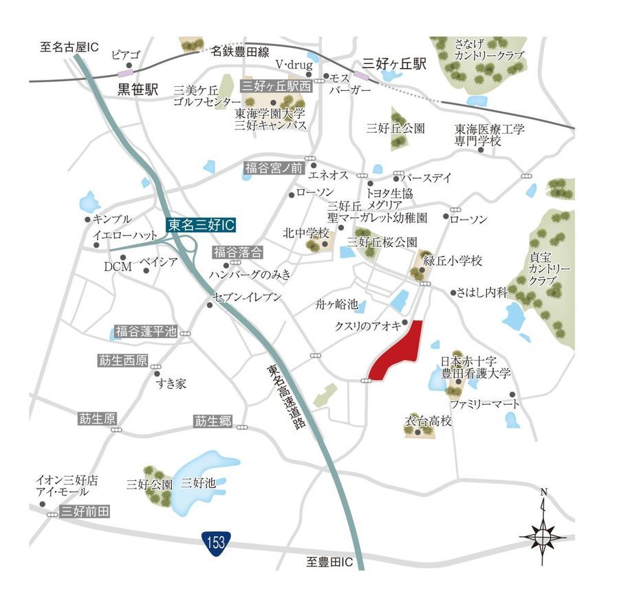 【パナソニック ホームズ】クリザンテームヒルズ三好丘緑（建築条件付）