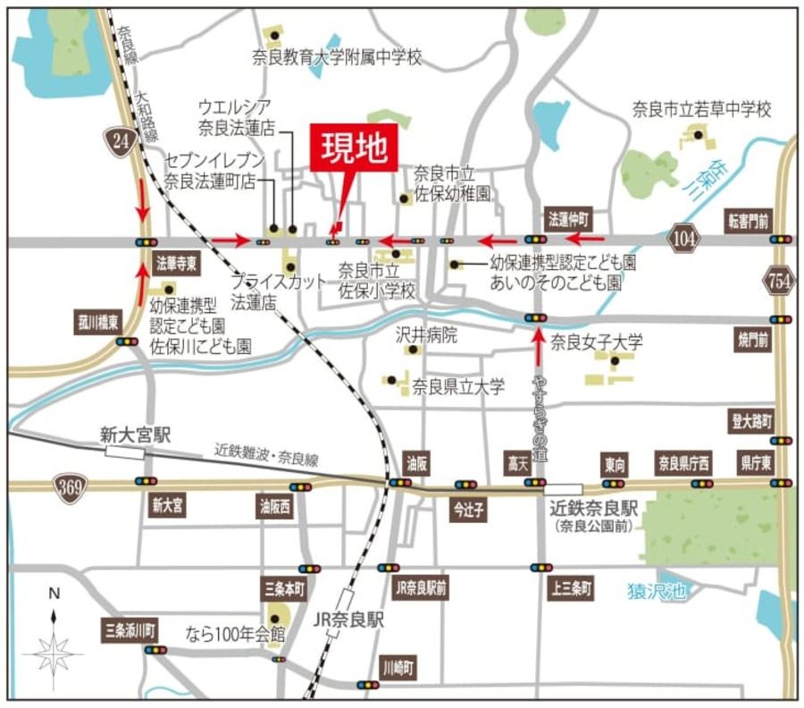 奈良市法蓮町