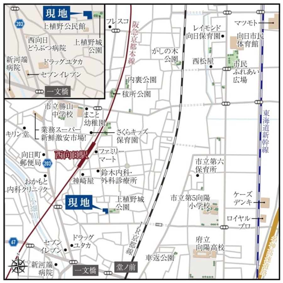 向日市上植野町西小路