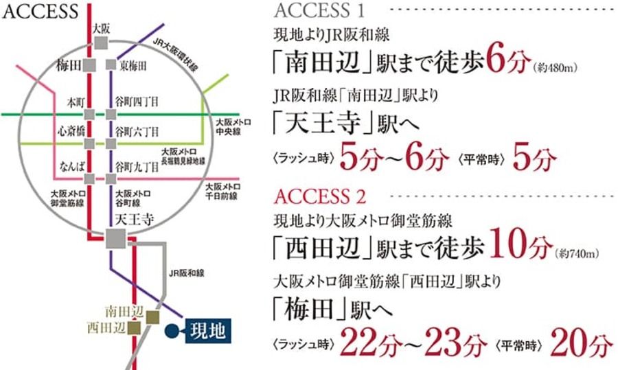 東住吉区南田辺一丁目