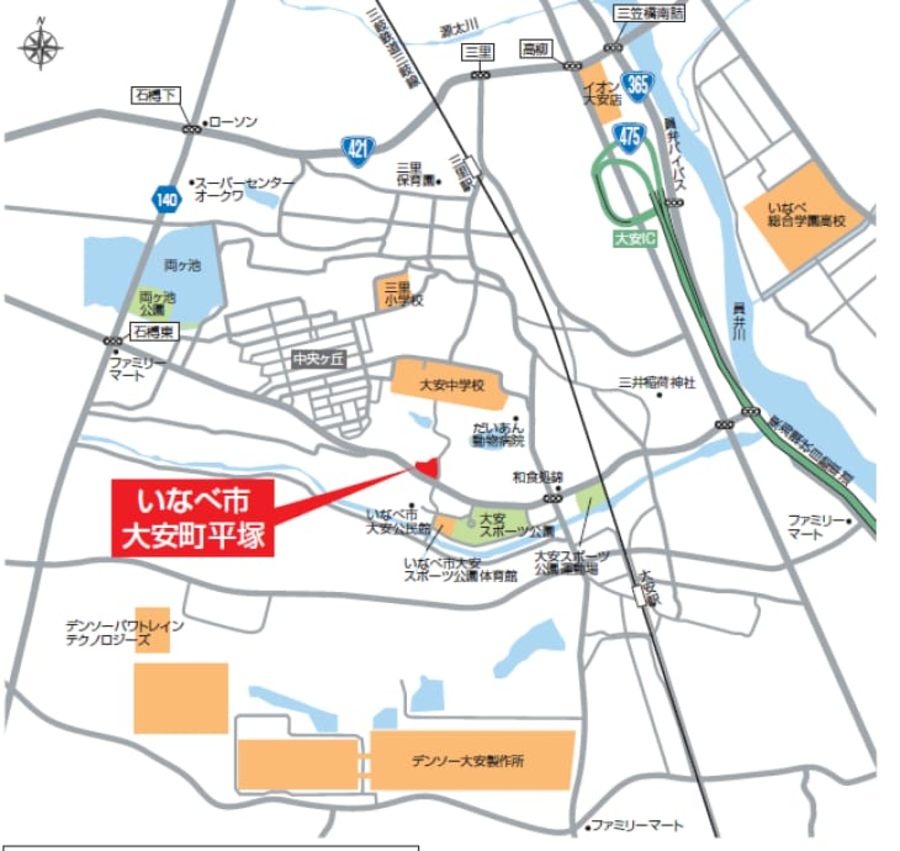 いなべ市大安町平塚
