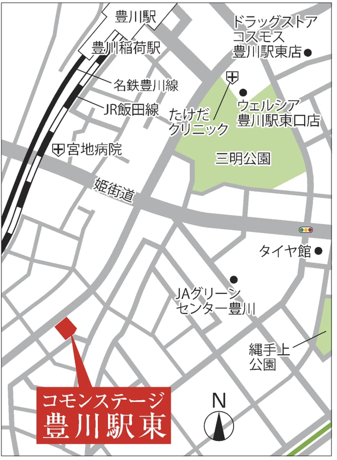 コモンステージ豊川駅東