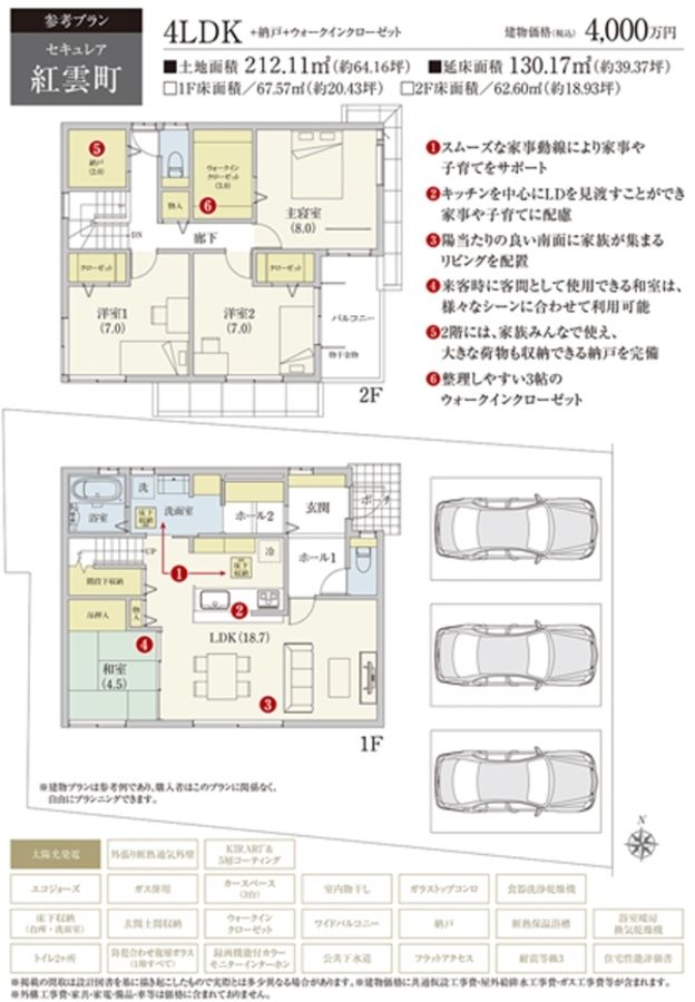 セキュレア紅雲町　(建築条件付宅地分譲)