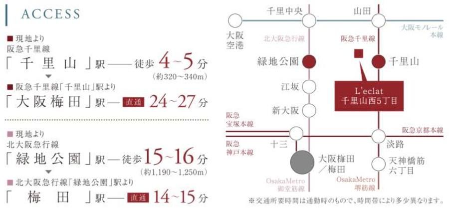 Ｌ’ｅｃｌａｔ千里山西５丁目